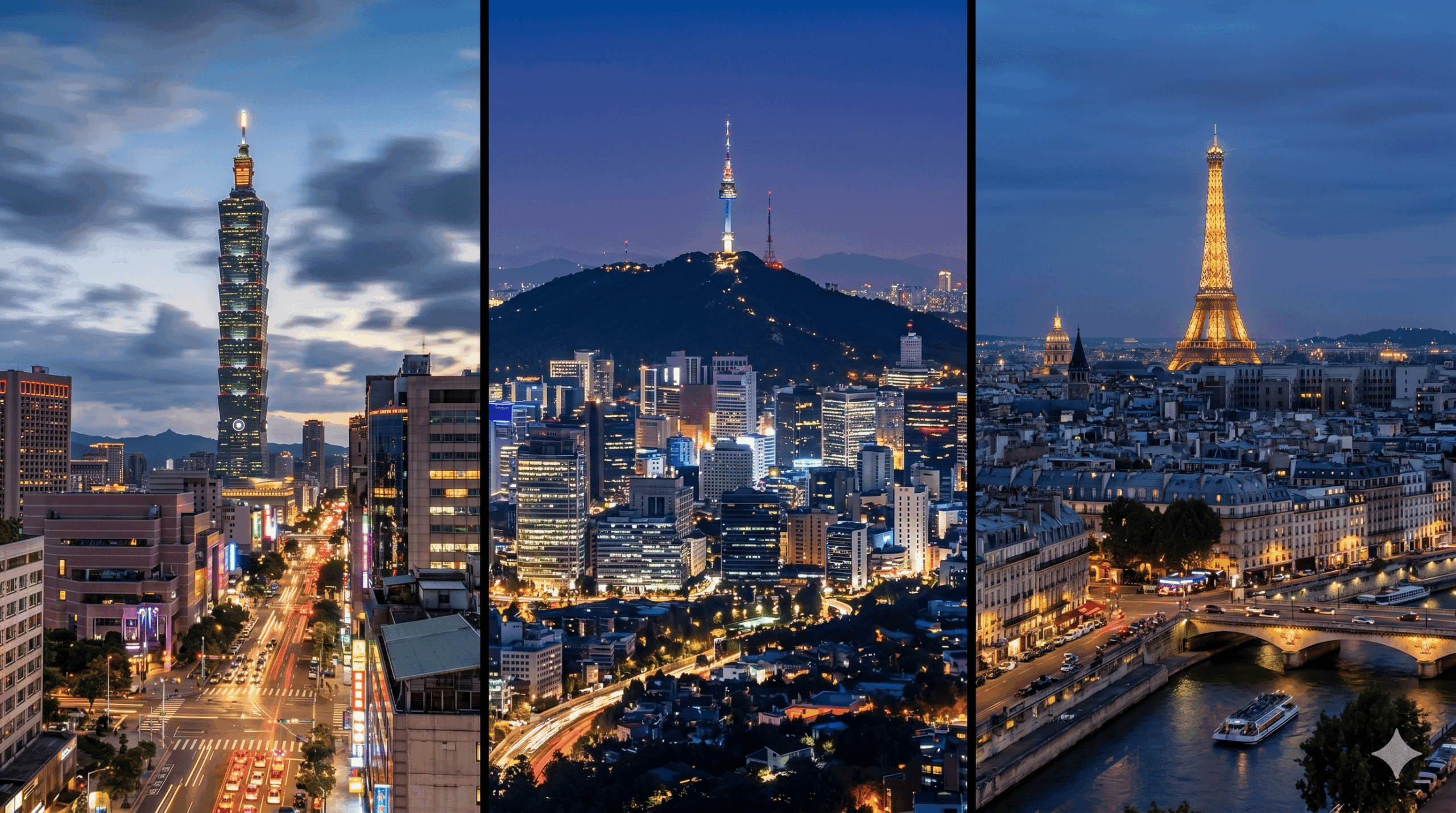 Tiercé dans l’ordre : Taipei, Séoul, Paris
